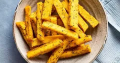 Crispy Baked Polenta Chips with Rosemary