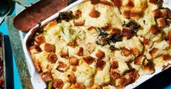 Creamy Cauliflower and Brioche Gratin with Bay