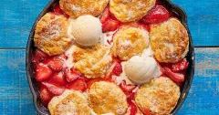Strawberry and Cream Scone Cobbler