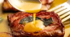 Classic Veal Saltimbocca with White Wine Butter Sauce