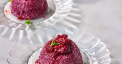 Mini Apple and Blackberry Summer Puddings