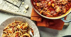 Rich Slow-Cooked Beef Ragu with Crispy Roasted Mince