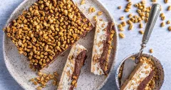Creamy White and Milk Chocolate Biscuit Cake