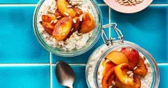 Apricot and Chia Overnight Oats with Yogurt