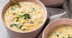 Creamy Chicken and Sweet Corn Pasta Soup