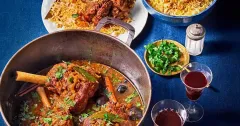 Persian-Style Slow-Braised Lamb Shanks with Dried Limes