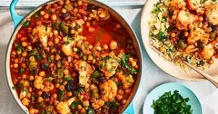 Spicy Chickpea and Cauliflower Stew with Couscous