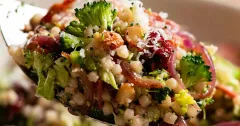 Broccoli and Pearl Couscous Crunch Salad