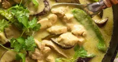 Authentic Thai Green Chicken Curry with Eggplant