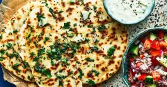 Authentic Chole Bhature with Kachumber and Raita