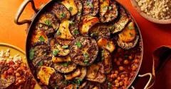 Middle Eastern Lamb, Aubergine & Halloumi Hotpot