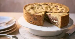 Giant Stuffed Cookie Dough Pie