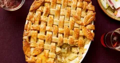 Savory Apple, Cheddar, and Potato Lattice Pie