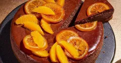 Chocolate Orange Baked Cheesecake