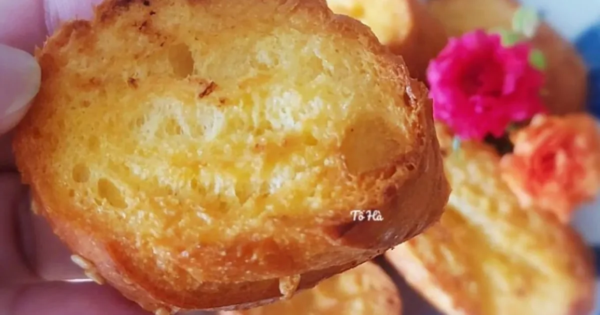 Bánh mì nướng bơ sữa bằng nồi chiên không dầu