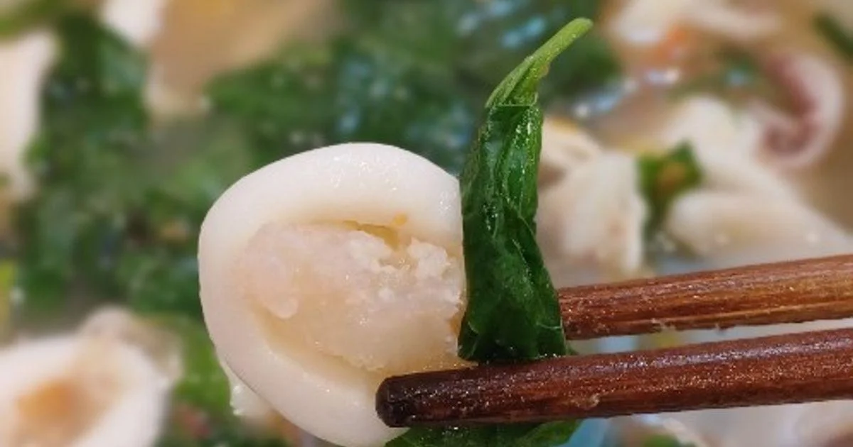 Canh chua mực lá lốt nấu quả chay