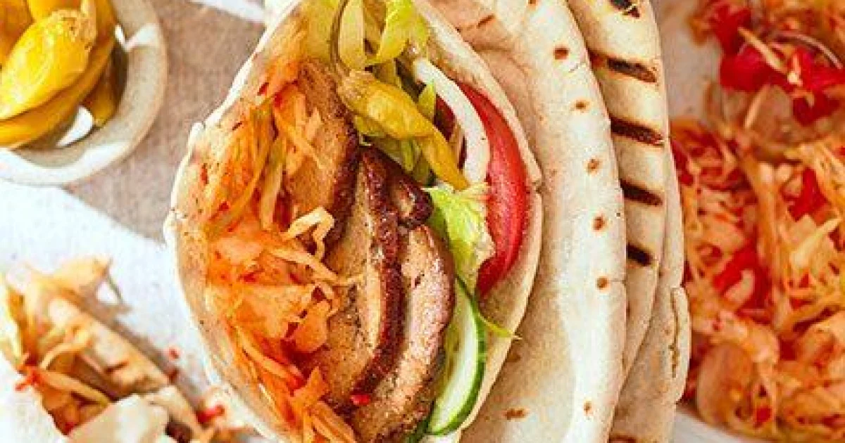 Homemade BBQ Lamb Doner Kebab