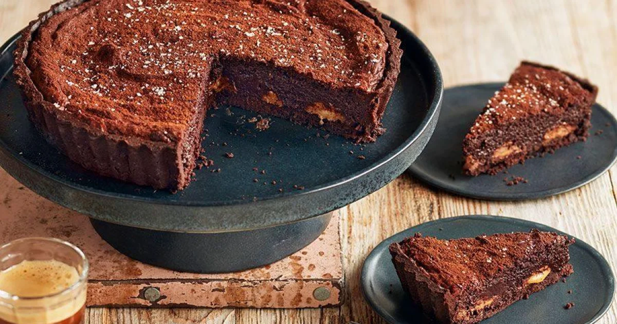 Millionaire's Chocolate Brownie Tart