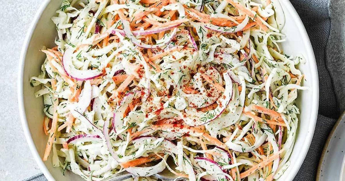 Classic Creamy Homemade Coleslaw