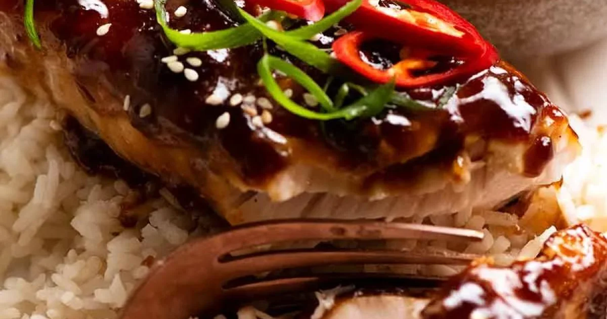 Asian Glazed Baked Barramundi