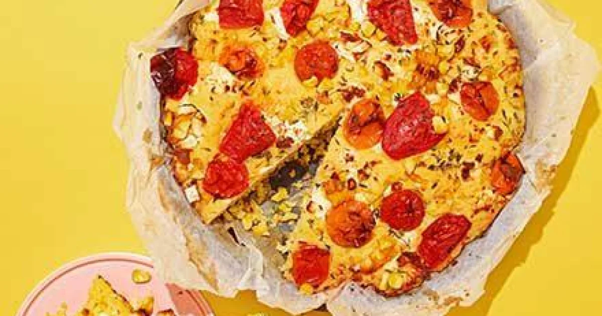 Roasted Tomato, Sweetcorn, and Feta Cornbread