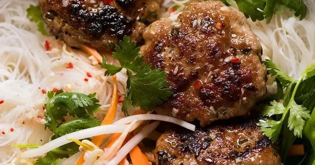 Authentic Vietnamese Bun Cha (Pork Meatballs with Vermicelli)