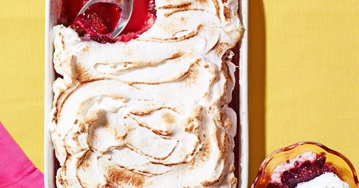 Blackberry Queen of Puddings with Zesty Lime