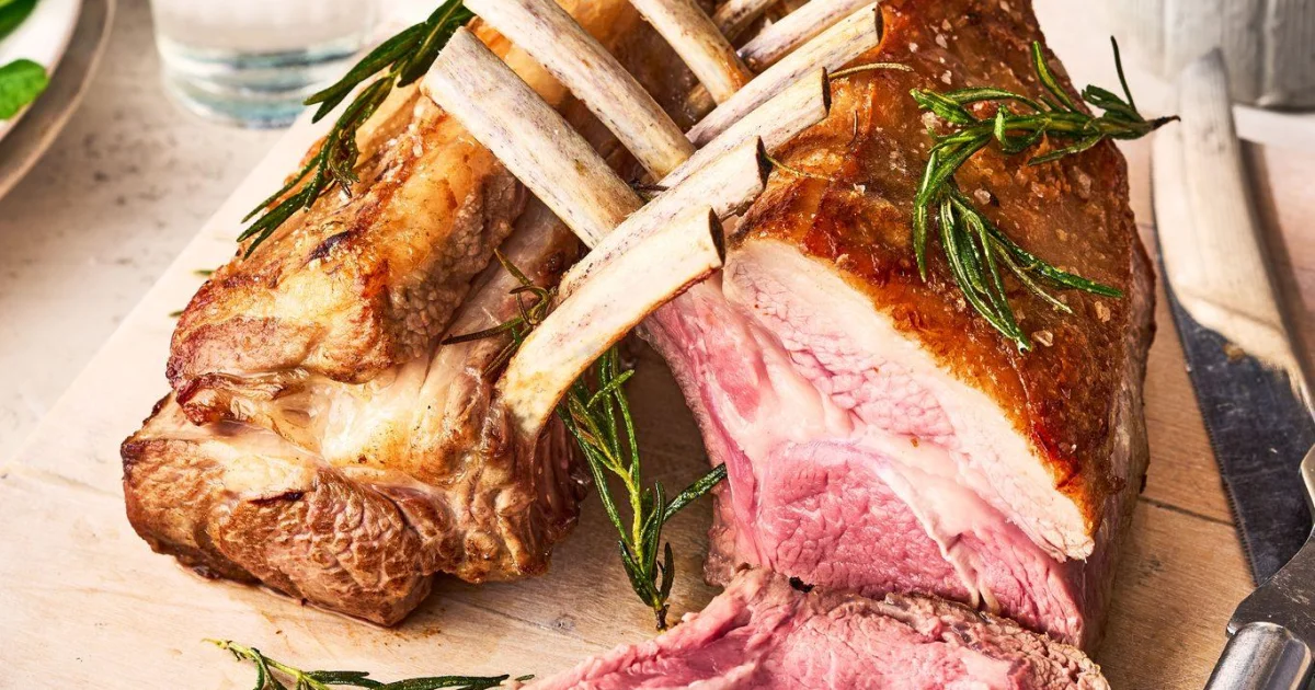 Garlic and Rosemary Roasted Rack of Lamb